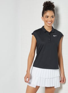 Buy Court Dri-FIT Victory Tennis Polo Black/White in Saudi Arabia