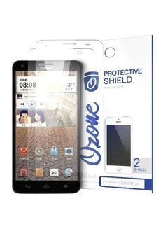 Buy Pack Of 2 Crystal HD Screen Protector Scratch Guard For Huawei Honor 3X Clear in UAE