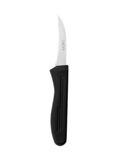 Buy Stainless Steel Paring Knife Black/Silver 18cm in Saudi Arabia