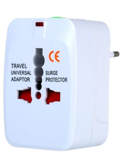 Buy Universal Plug Worldwide Travel Adapter White in Egypt