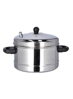 Buy 4 Plate Stainless Steel Idli Cooker Silver 25x19.8x23cm in UAE