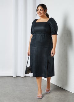 Buy Plus Size Gallitoa Dress Black in Saudi Arabia