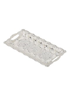 اشتري Elegant Rectangle Tray Silver 33x17سم في السعودية