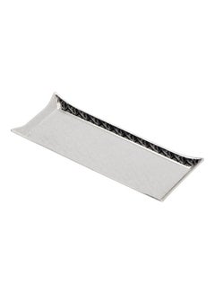 اشتري Elegant Rectangle Tray Silver 33x13سم في السعودية