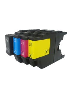 اشتري Brother Lc-73 Black, Cyan, Magenta & Yellow Ink Cartridge Set أسود في الامارات
