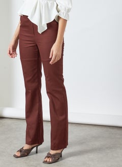 Buy Basic Formal Pants Burgundy in UAE