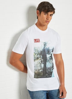 Buy Life Magazine T-Shirt White in Saudi Arabia