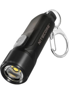 Buy TIKI LE Mini Futuristic LED Keychain Light 300 Lumens-Built-in Rechargeable Li-ion battery Black 71meter in UAE