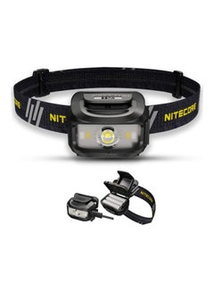 Buy NU35 Rechargeable Head Torch - Dual Power Source - LED 460 Lumens - Red Light Head Torch [ Li-ion Rechargeable Battery Included ] in UAE