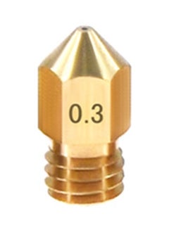 Buy 3D Printer Extruder Brass Nozzle Gold in Saudi Arabia