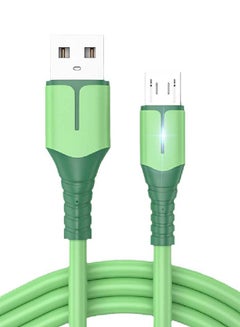 Buy Micro USB To USB Charging Cable Green in Saudi Arabia