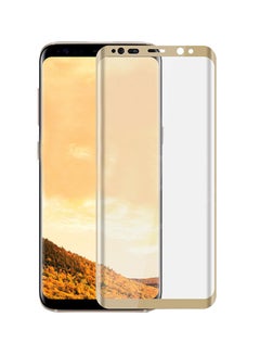 Buy 9D Glass Screen Protector  For Samsung S8 Gold in Saudi Arabia