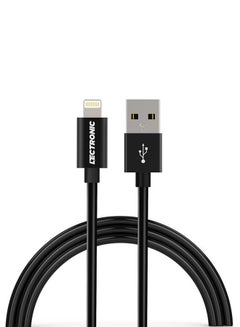 Buy Premium Lighting To USB Charge Sync Cable Black in Saudi Arabia