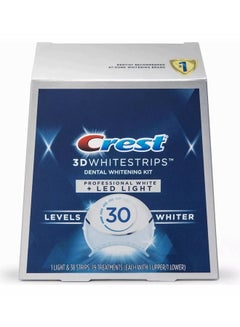 اشتري مجموعة تبييض الأسنان وايت ستربس بتصميم ثلاثي الأبعاد أبيض 200جرام في الامارات