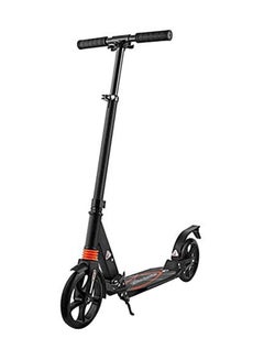 Buy 2-Wheel Adjustable Height Scooter For Kids, Black, For Ages 12+ Years ‎‎‎84x15x33cm in Saudi Arabia