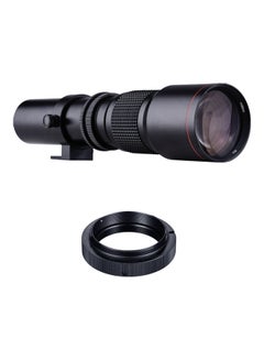 Buy Multi Coated Super Telephoto Lens and T-Mount to A-Mount Adapter Ring Kit Black in Saudi Arabia