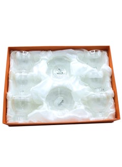 Buy 12-Piece Tea Set Clear 25x25x10cm in Saudi Arabia