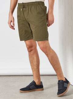 Buy Elasticated Waist Shorts Khaki in Egypt