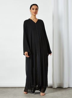 Buy Traditional Design Abaya Black in UAE