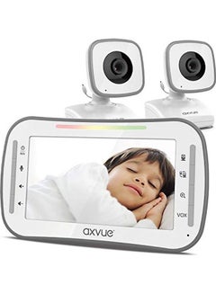 اشتري جهاز مراقبة الأطفال بالفيديو مُزود بكاميرتين في الامارات