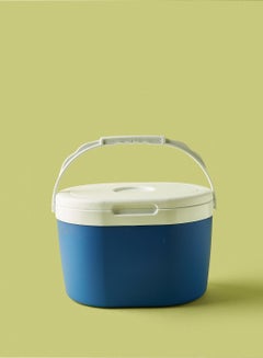 Buy 6 L Ice Box - For Outdoor Use - Portable - For Drinks And Food - Storage Box - Cooler - Blue-White in Saudi Arabia