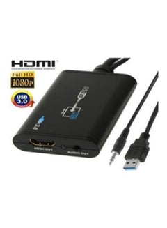 Buy Converter Usb3.0 And Aux To Hdmi Hd Video Leader Black in Egypt