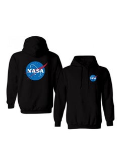 Buy Nasa Space Logo Detail Hoodie Black in UAE