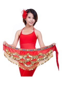 Buy Belly Dance Waist Chain Red in UAE