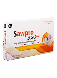 Buy Sawpro Prostate Food Supplement - 30 Softgel Capsules in Saudi Arabia