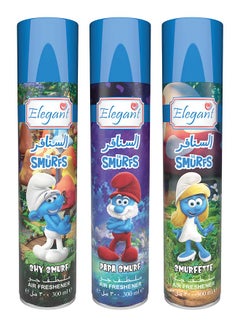 Buy Smurfs Assorted Air Freshener 300ml Pack of 3 in UAE