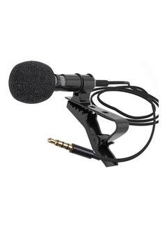 Buy Lavalier Microphone With Foam Windshield Black in Saudi Arabia