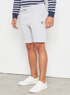 Buy Logo Sweat Shorts Light Grey Marl in UAE