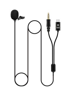 Buy Clip-On Omnidirectional Microphone Black in Saudi Arabia