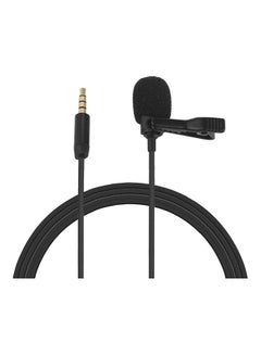 Buy Lavalier Clip-On Microphone Black in Saudi Arabia