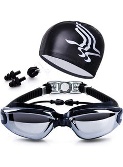 Buy Swimming Goggles And Cap Set 23x11x7cm in UAE