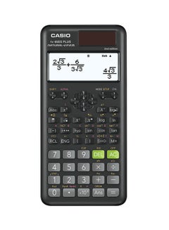 اشتري آلة حاسبة علمية بشاشة سعة 12 رقماً طراز Fx-85Es Plus أسود/رمادي/أرجواني في الامارات