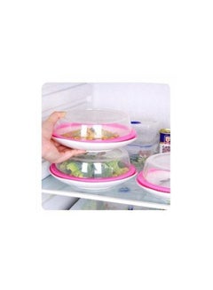 Buy 3Pcs Splatter Guard Food Flat Cover -  - Transparent Clear in Egypt