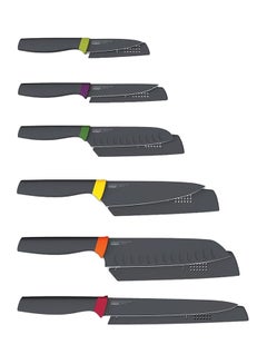 اشتري Non-Stick Stainless steel Knives With Elevate Technology 6 Piece Set Multicolour في الامارات