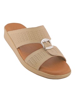 Buy Comfortable Slip-On Arabic Sandals Beige in UAE