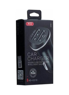 Buy Xo Cc-13 Dual Usb Car Charger Black in UAE