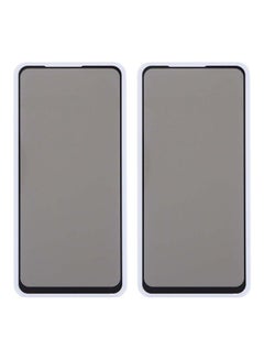 Buy Privacy Glass Screen Protector For Huawei Y9 Prime 2019  Pack Of 2 Clear/Black in Saudi Arabia