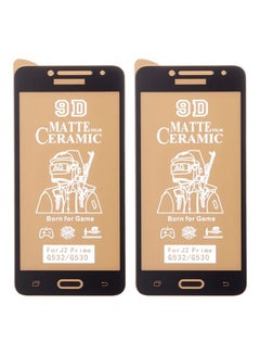 Buy Ceramic Anti-Fingerprint Screen Protector for Samsung Galaxy J2 Prime G532 and Samsung Galaxy J2 Prime G530 Mobile Phones Black/Clear in Egypt