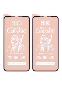 Buy Ceramic Antifingerprint Screen Protector For Iphone 11 Pack Of 2 Black in Saudi Arabia