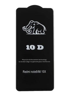 Buy Glass 10D Screen Protector for Xiaomi Redmi Note 9 and Xiaomi Redmi 10X Mobile Phones Black in Egypt