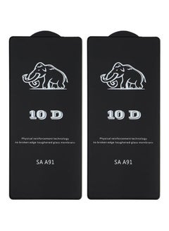 Buy Glass 10D Screen Protector For Samsung Galaxy A91 Mobile Phone  Set Of 2 Clear/Black in Egypt