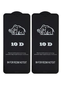 Buy Glass 10D Screen Protector For Xiaomi Redmi Note 8T Mobile Phone  Set Of 2 Clear/Black in Egypt