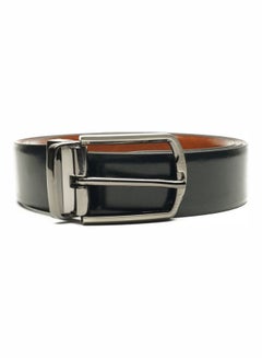 Buy Reversible Genuine Leather Belt For Men Black/Brown in Saudi Arabia