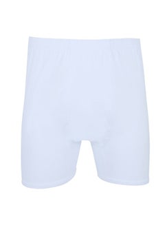Buy Pack Of 6 Plain Boxer Shorts White in Saudi Arabia