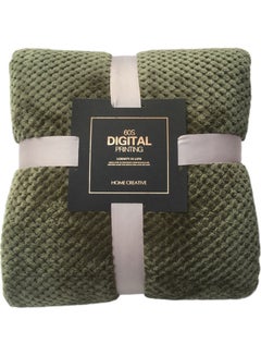 Buy Soft Winter Warm Bed Blanket Flannel Green 30 x 20 x 10cm in Saudi Arabia