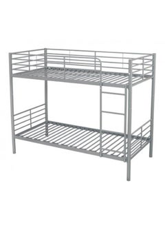 Buy Metal Bunk Bed Silver 190x90x90cm in UAE